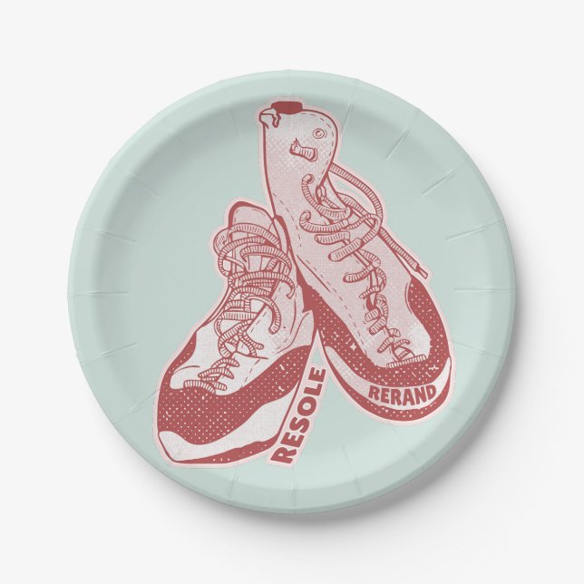 Assiettes En Carton Chaussure escalade de roche (Devant)