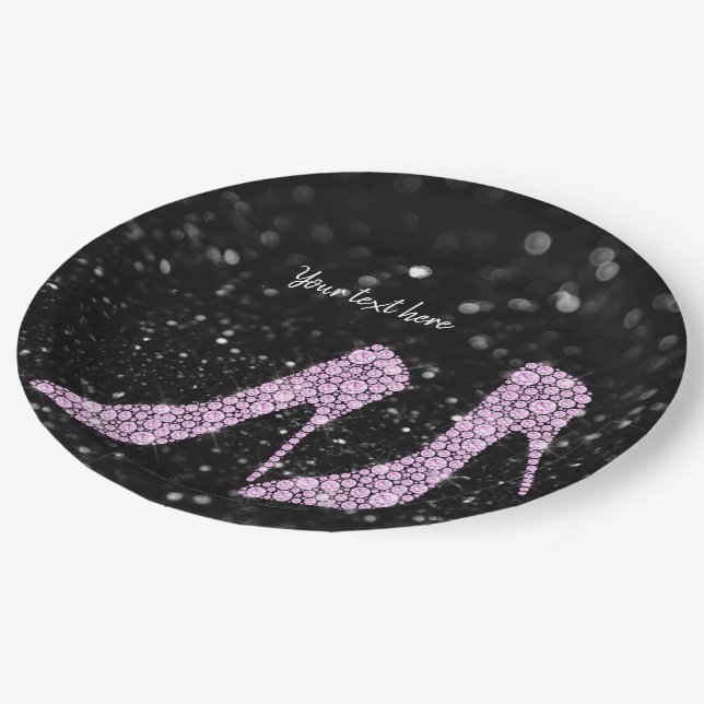 Assiettes En Carton Chaussures Glam talons hauts pour toutes les occas (Angle)