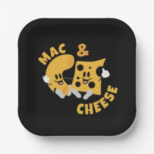 Assiettes En Carton Cheese Mac & Cheese Drôle Idée cadeau