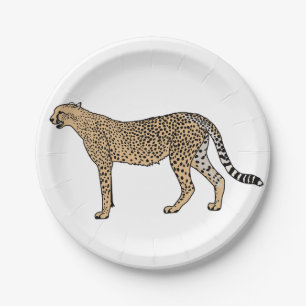 Assiettes En Carton Cheetah