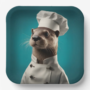 Assiettes En Carton Chef Otter