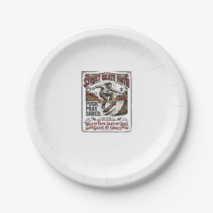 Assiettes En Carton Chemise de skate longboard Jésus chrétien