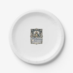 Assiettes En Carton Chemise humouristique sur la relation chrétienne d