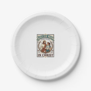 Assiettes En Carton Chemise Vintage Jésus Volleyball Softball Football