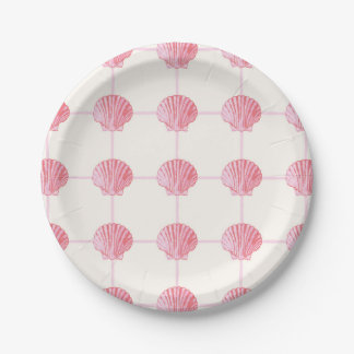 Assiettes En Carton Chèques-coquillages en coquillages en coquillages