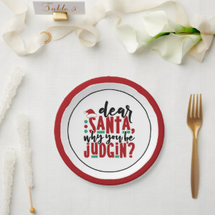 Assiettes En Carton Cher Père Noël, pourquoi vous faites preuve de jug