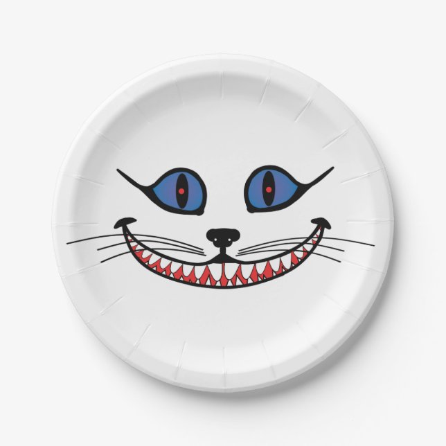 Assiettes En Carton Cheshire Chat Smile (Devant)
