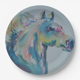 Assiettes En Carton Cheval de plusieurs couleurs