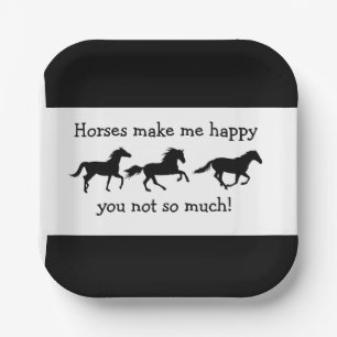 Assiettes En Carton Chevaux Me Rendre Heureux Tu ne fais pas tant de C