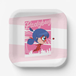 Assiettes En Carton Chibi Ladybug à Paris