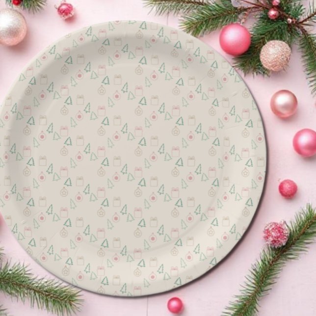 Assiettes En Carton Chic Christmas (Créateur téléchargé)