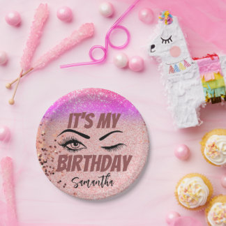 Assiettes En Carton Chic Custom Birthday 18th | 21e | 30e | 50e