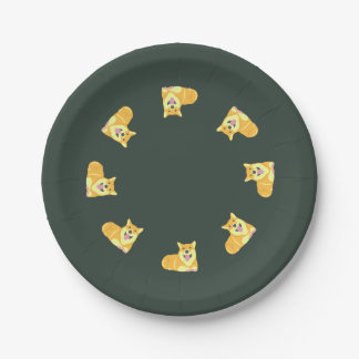 Assiettes En Carton Chien Chien Chien Corgi Anniversaire Pawty Plaques