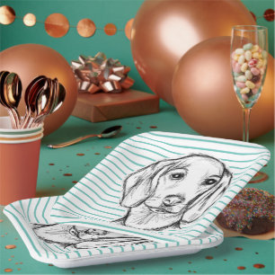 Assiettes En Carton Chien-chien dragon