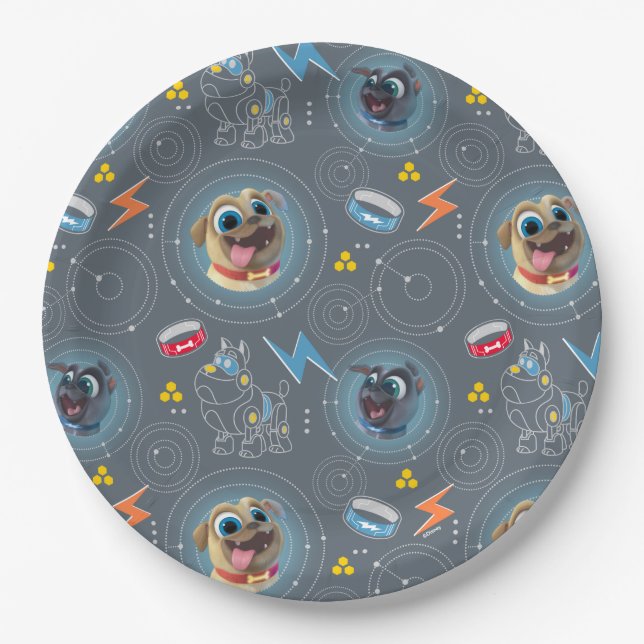Assiettes En Carton Chien Chien Pal | Gears for Adventure Motif (Devant)