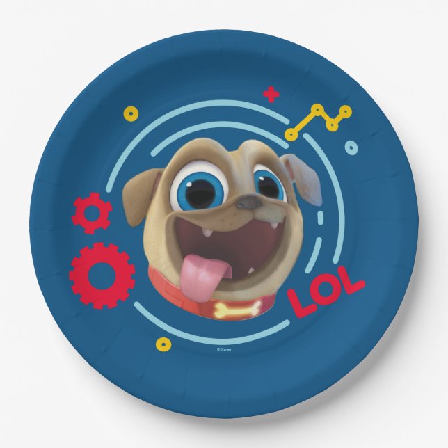 Assiettes En Carton Chien Chien Pal | Rolly - LOL (Devant)