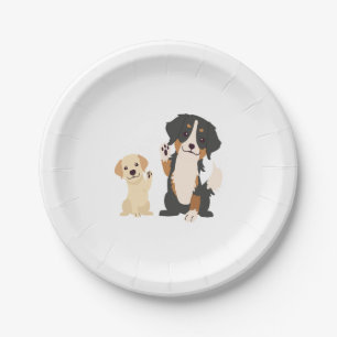 Assiettes En Carton chien de montagne bernois
