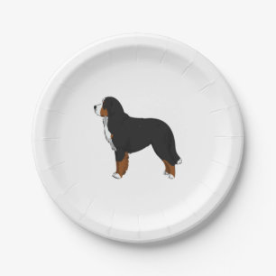 Assiettes En Carton Chien de montagne bernois