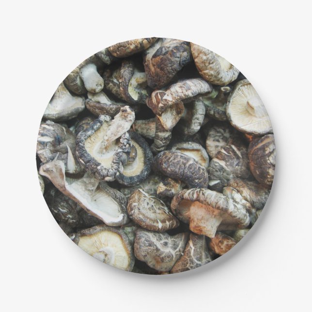 Assiettes En Carton Chiitake Musrooms (Devant)