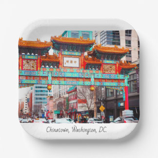 Assiettes En Carton Chinatown à Washington, DC.