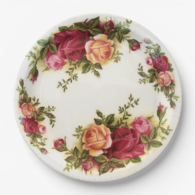 Assiettes En Carton Chine Limoges peints à la main antique (Devant)