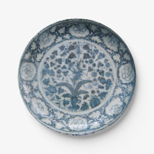 Assiettes En Carton Chinois bleus et blancs de Ming de Chinois de