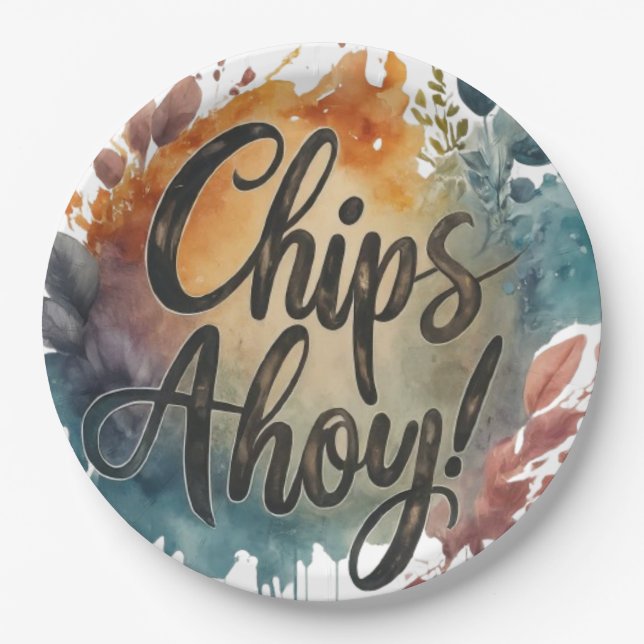 Assiettes En Carton Chips Ahoy (Devant)