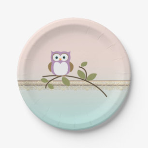 Assiettes En Carton Chouette adorable et mignonne
