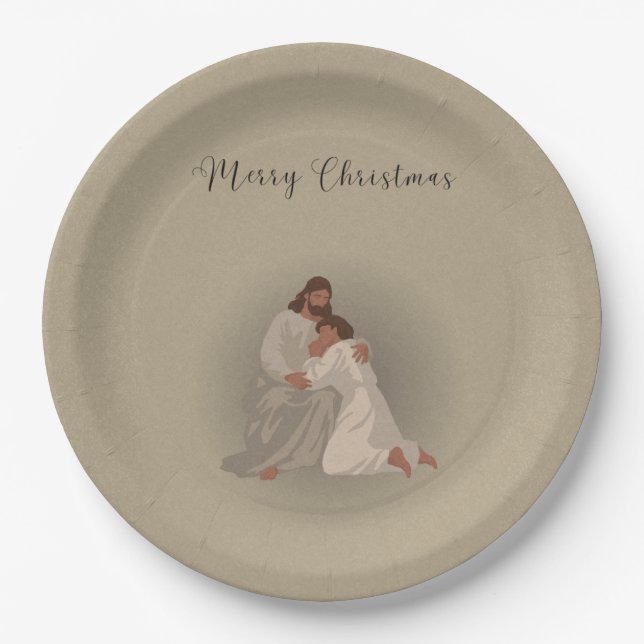 Assiettes En Carton Christian Christmas Napkins (Devant)