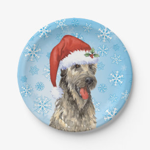 Assiettes En Carton Christmas Irish Wolfhound