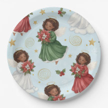 Christmas Poinsettia Angels