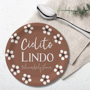 Assiettes En Carton Cielito Lindo Talavera Baby shower mexicain Fiesta