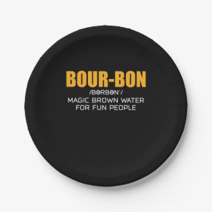 Assiettes En Carton Cigar Lover   Bourbon Magic Brown