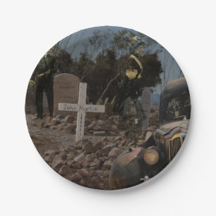 Assiettes En Carton Cimetière hanté à Tombstone