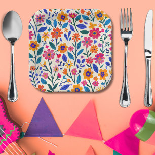 Assiettes En Carton Cinco De Mayo-fête mexicaine