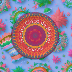 Assiettes En Carton Cinco de Mayo Fiesta Kaleidoscope