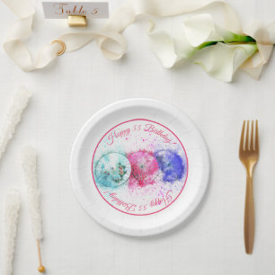 Assiettes En Carton Cinquante-cinquième anniversaire de cocktail de