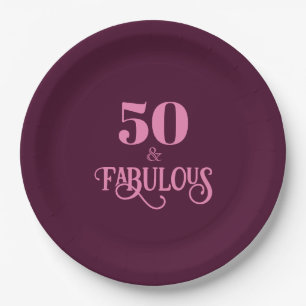 Assiettes En Carton Cinquante et fabuleux fête d'anniversaire en Bourg