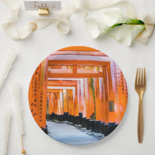 Assiettes En Carton Cinquante nuances d'orange - Senbon Torii, Kyoto