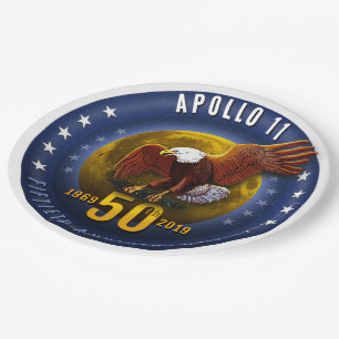 Assiettes En Carton Cinquantième lune Eagle de Starfield