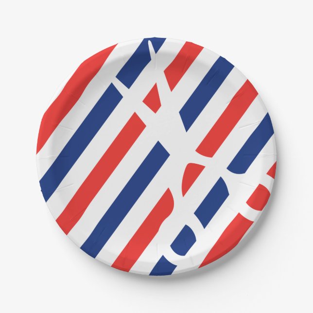 Assiettes En Carton Ciseaux de coiffeur (Devant)