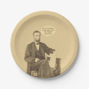 Assiettes En Carton Citation historique de Lincoln Ages ou Angels