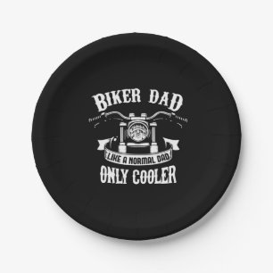 Assiettes En Carton Citations de grand-père Meilleur papa motard