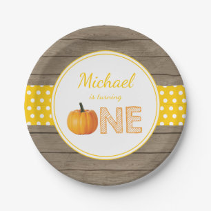 Assiettes En Carton Citrouille Automne Premier Anniversaire Plaques pa