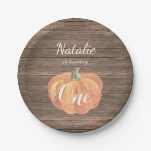 Assiettes En Carton Citrouille Automne Premier Anniversaire Plaques pa