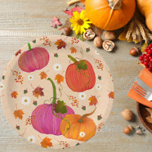 Citrouille - Feuilles d'automne Motif