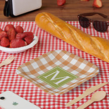 Citrouille personnalisé Orange Green Pique-nique E