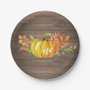 Assiettes En Carton Citrouille Premier anniversaire Automne Russe