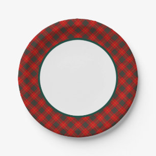 Assiettes En Carton Clan Cameron Tartan Border