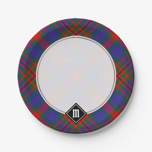 Assiettes En Carton Clan Carnegie Tartan (Devant)